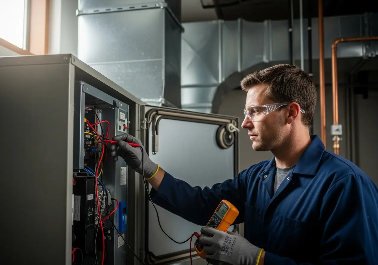 Proper safety controls and PPE for hvac work