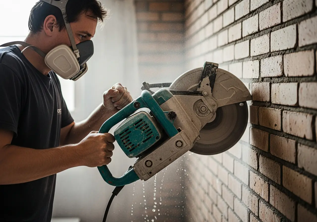 Proper safety controls and PPE for masonry work